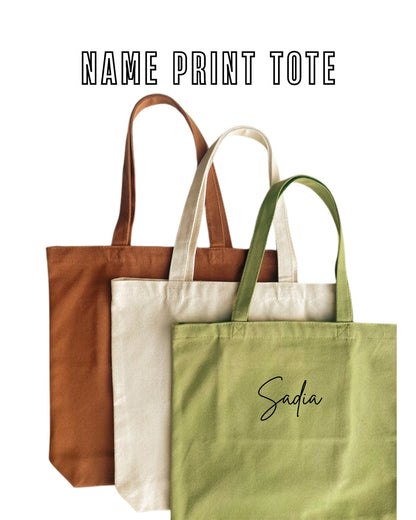 Name Print Tote