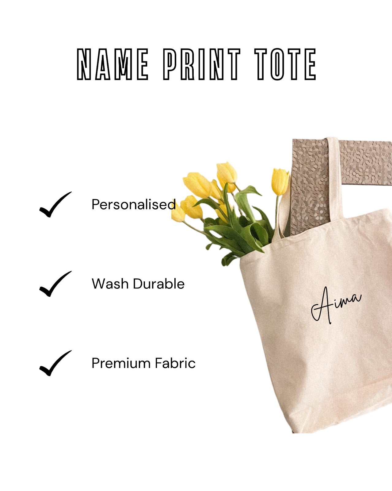 Name Print Tote